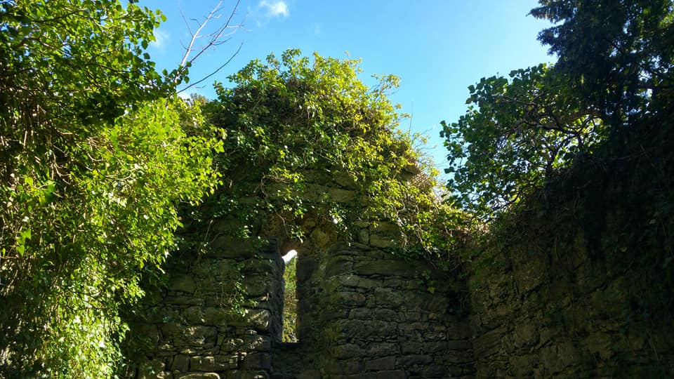 Left over of an old stone church on beezies island