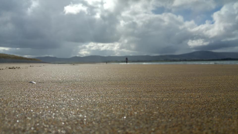 Streedagh beach looking accross the glimmering sand